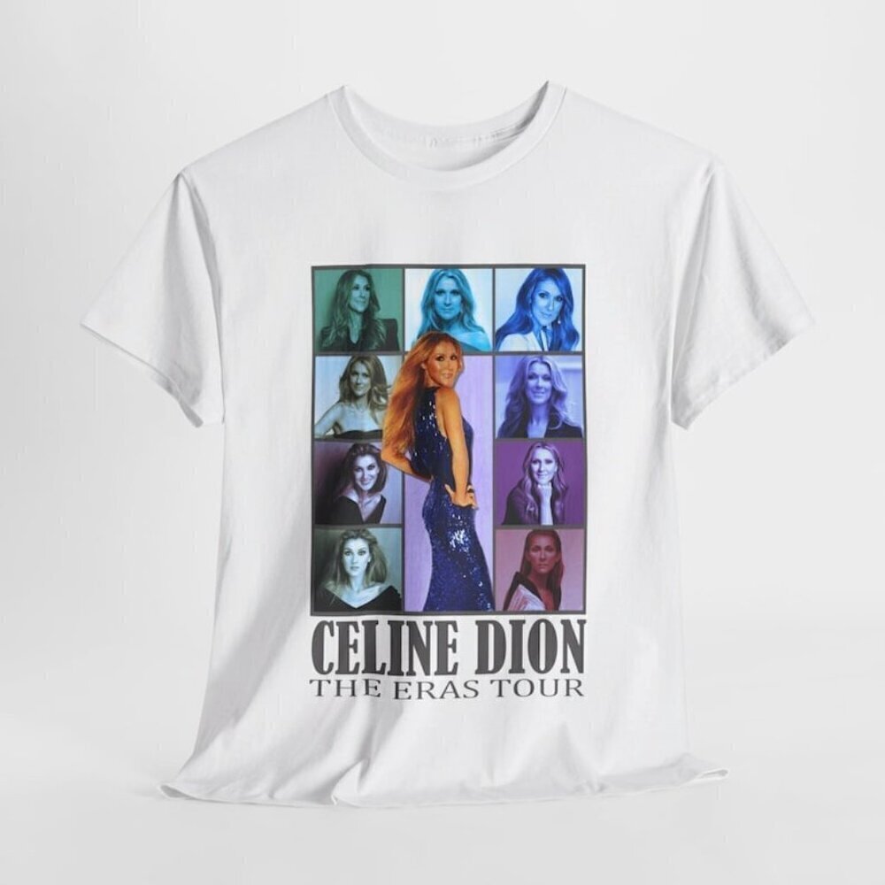 Celine Dion World Tour Concert Music Fan Gift Retro Unisex T-Shirt